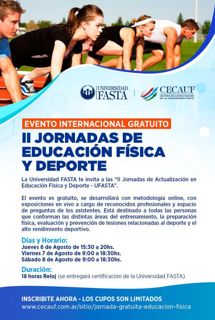 II Jornadas Internacionales de Educaci&oacute;n F&iacute;sica y Deporte