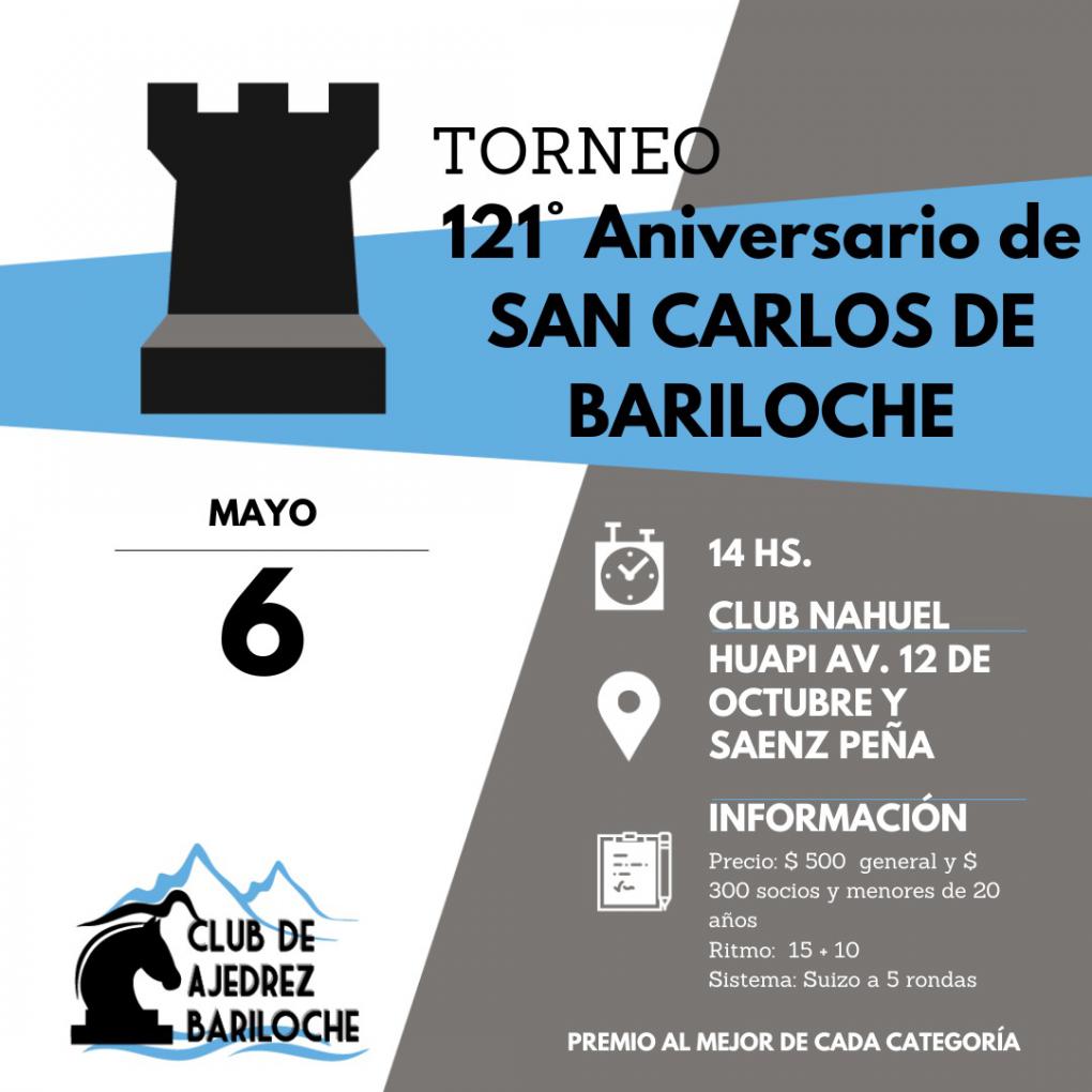 AJEDREZ : EL TORNEO 121&deg; ANIVERSARIO SE JUGAR&Aacute; EL S&Aacute;BADO 6 DE MAYO