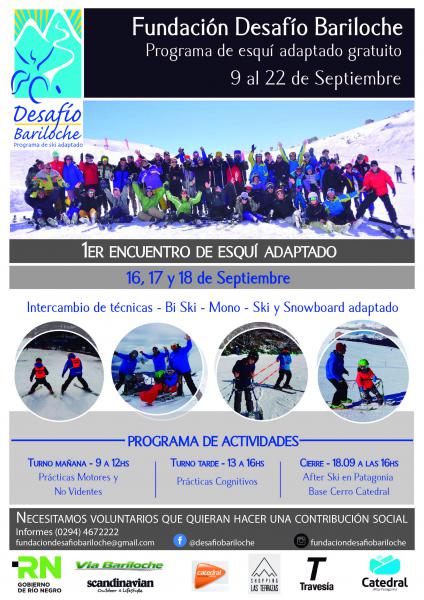 1&deg; Encuentro de Esqui Adaptado  Desaf&iacute;o Bariloche Cerro Catedral
