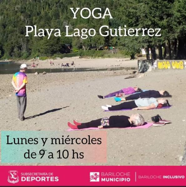 Yoga en Playa Lago Guti&eacute;rrez