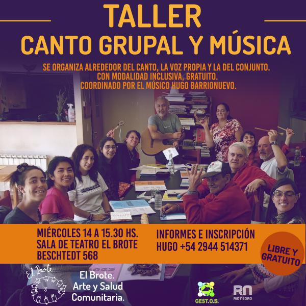  &#127928; Taller de Canto Grupal y M&uacute;sica.