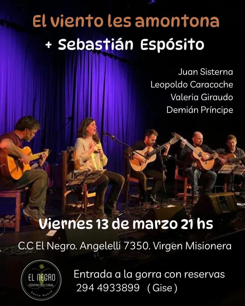 El viento les amontona