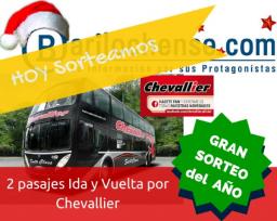 HOY Sorteo de 2 pasajes por Chevallier!!!!