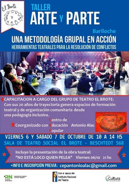 TALLER ARTE Y PARTE: UNA METODOLOGIA GRUPAL EN ACCI&Oacute;N - HERRAMIENTAS TEATRALES PARA LA RESOLUCION DE CONFLICTOS