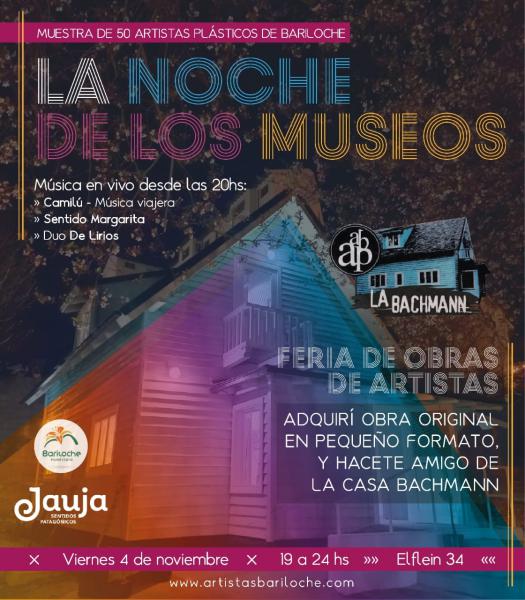  MUESTRA DE 50 ARTISTAS PL&Aacute;STICOS DE BARILOCHE - LA NOCHE DE LOS MUSEOS