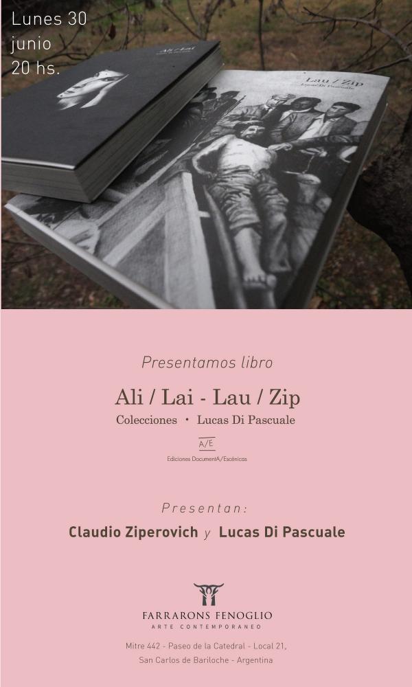 PRESENTACI&Oacute;N DEL LIBRO Ali / Lai . Lau / Zip EN FARRARONS FENOGLIO ARTE CONTEMPORANEO 
