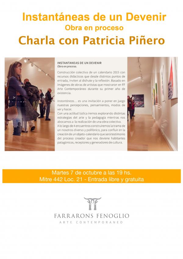FARRARONS FENOGLIO ARTE CONTEMPOR&Aacute;NEO INVITA A LA CHARLA DE LA PATRICIA PI&Ntilde;ERO