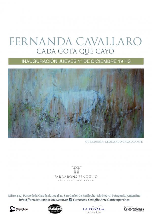 FERNANDA CAVALLARO CADA GOTA QUE CAYO NUEVA EXPOSICI&Oacute;N DE FARRARONS FENOGLIO ARTE CONTEMPOR&Aacute;NEO