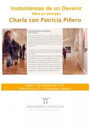 FARRARONS FENOGLIO ARTE CONTEMPORÁNEO INVITA A LA CHARLA DE LA PATRICIA PIÑERO