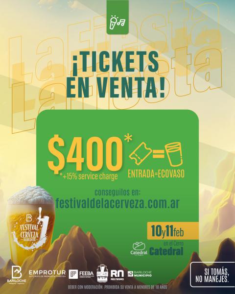 La Fiesta cervecera en el Cerro Catedral comprar Entrada