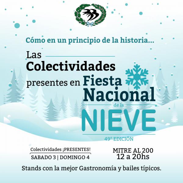 La Fiesta de las Colectividades Europeo  Argentinas presente en la Fiesta Nacional de la Nieve