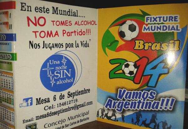 A d&iacute;as del inicio del Mundial, la Mesa 6 de Septiembre extiende su mensaje de prevenci&oacute;n en las escuelas.