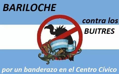 Vecinos impulsan BANDERAZO en el civico contra los Fondos Buitres