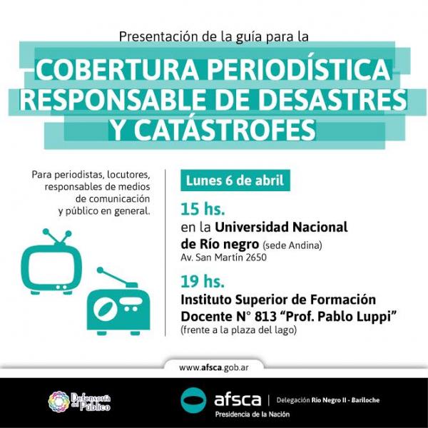  "Presentaci&oacute;n de la Gu&iacute;a para la Cobertura Period&iacute;stica Responsable de Desastres y Cat&aacute;strofes"