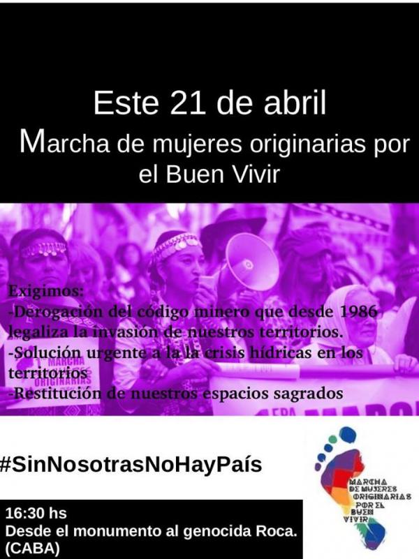  Marcha Mujeres Originarias por el Buen Vivir