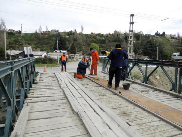 Comienza la reparaci&oacute;n del puente Quimey Quipan