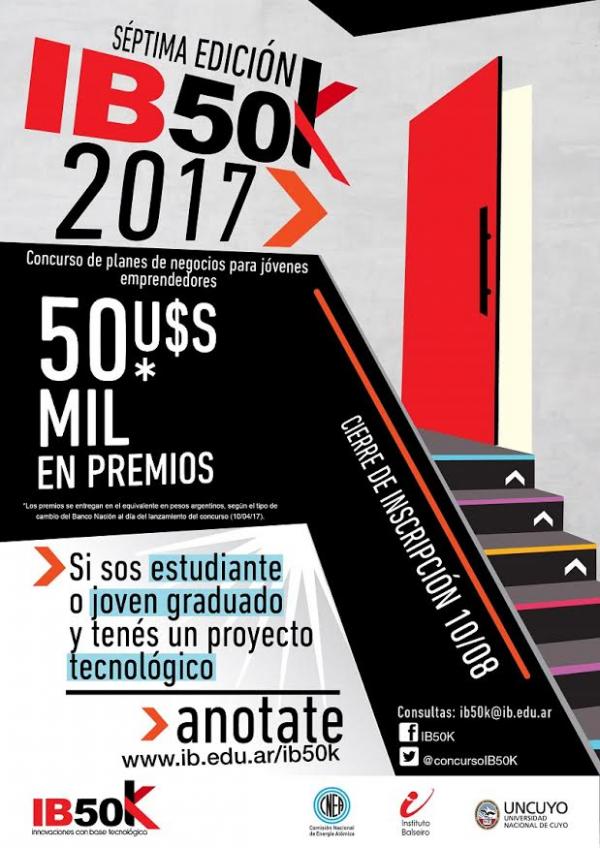 Se buscan j&oacute;venes emprendedores: Ya abri&oacute; la VII Edici&oacute;n del concurso IB50K