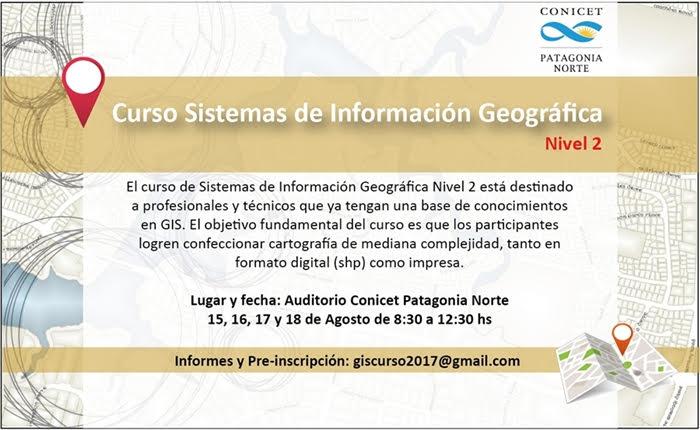 CONICET inscribe para curso de Sistemas de Informaci&oacute;n Geogr&aacute;fica