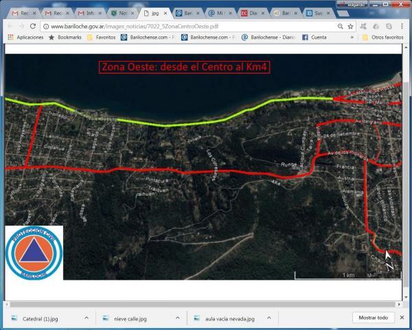 Protecci&oacute;n Civil informa las v&iacute;as prioritarias de despeje zona por zona