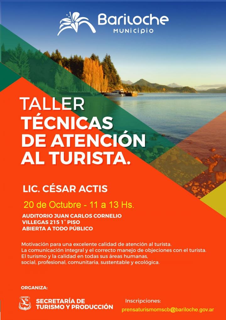 Se viene el taller &#147;T&eacute;cnicas de Atenci&oacute;n al Turista&#148;