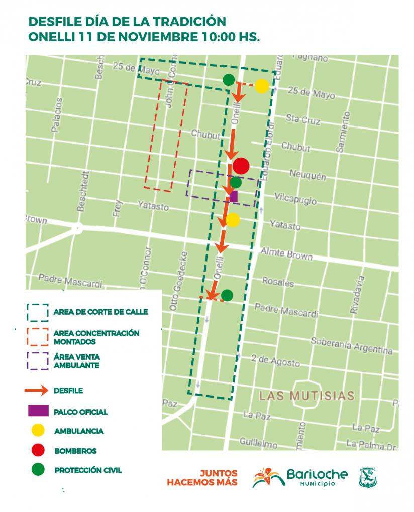 Reiteran cronograma de cortes de calles por el desfile del D&iacute;a de la Tradici&oacute;n