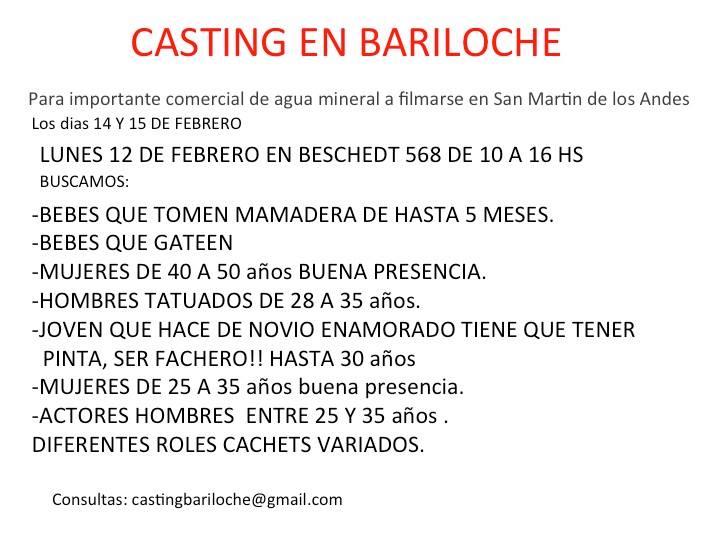 Casting en Bariloche