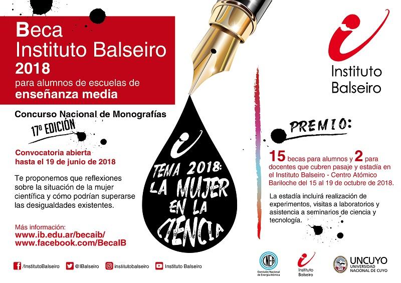 El Balseiro lanz&oacute; su concurso nacional de monograf&iacute;as - Beca IB de Ense&ntilde;anza Media