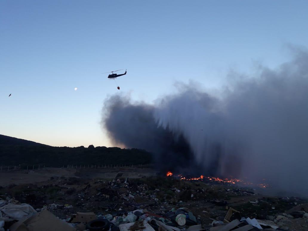 El municipio presento una denuncia penal por los incendios en el vertedero