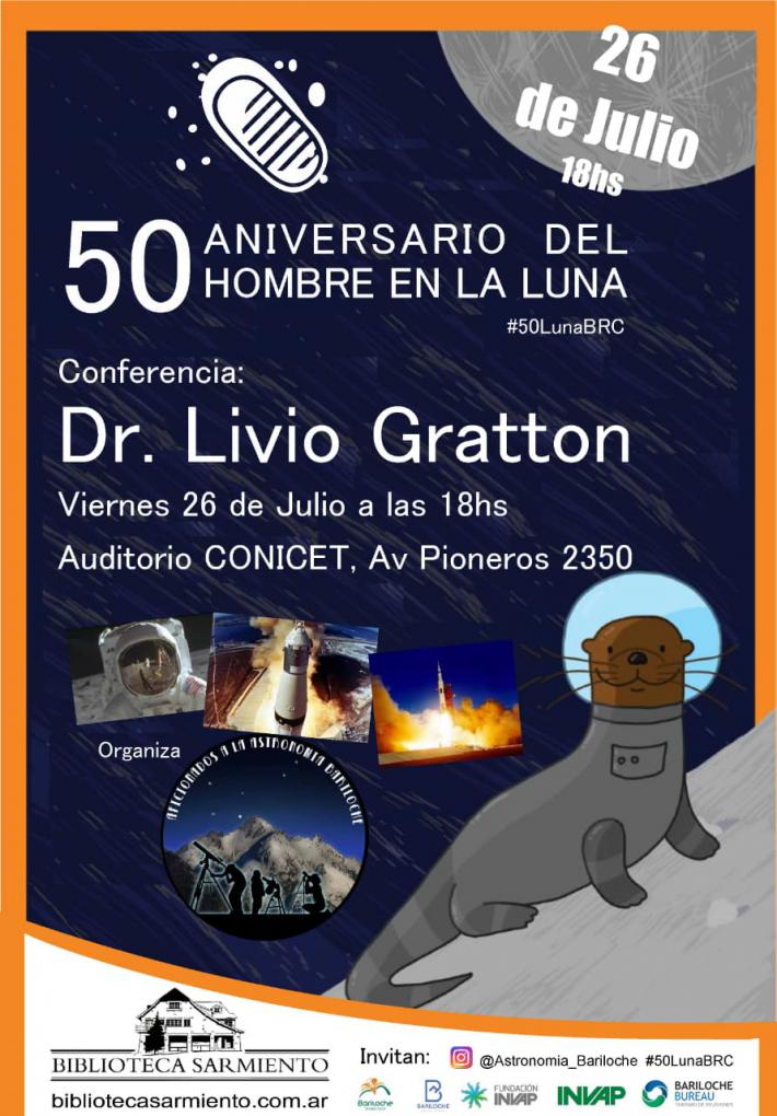 Conferencia Astronom&iacute;a - 50 a&ntilde;os del hombre a la luna