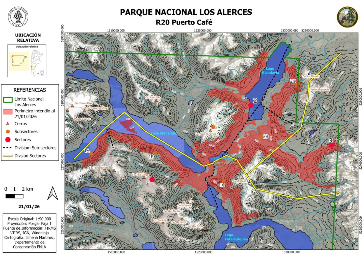 PARQUE NACIONAL LOS ALERCES 173 PERSONAS COMBATEN SIN DESCANSO EN VARIOS FRENTES