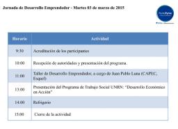  Punto Pyme convoca a la Jornada de Desarrollo Emprendedor