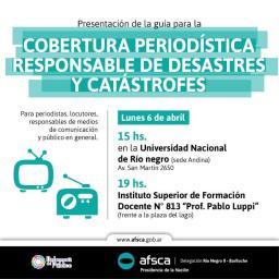  Presentaci&oacute;n de la Gu&iacute;a para la Cobertura Period&iacute;stica Responsable de Desastres y Cat&aacute;strofes