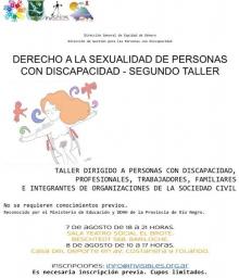 Se brindar&aacute; el segundo taller de Derecho a la Sexualidad de Personas con Discapacidad