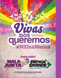 NI UNA MENOS-VIVAS NOS QUEREMOS Cronograma 25/11