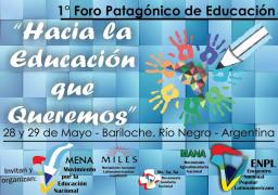 FORO PATAG&Oacute;NICO DE EDUCACI&Oacute;N