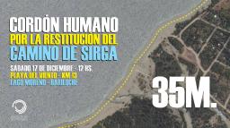 Cord&oacute;n Humano por el Camino de Sirga