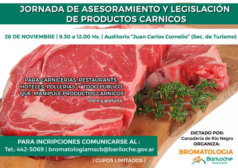 Recuerdan invitaci&oacute;n a Jornada de Asesoramiento y Legislaci&oacute;n de Productos C&aacute;rnicos 