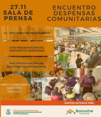 Se presentar&aacute; el trabajo de las Despensas Comunitarias Municipales de Bariloche