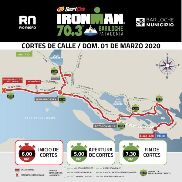 Horarios del TUP durante el Ironman de este domingo