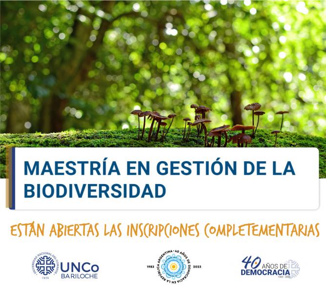 Contin&uacute;a abierta la inscripci&oacute;n para la Maestr&iacute;a en Gesti&oacute;n de la Biodiversidad de la UNCo Bariloche