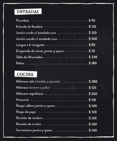 Entradas y cocina