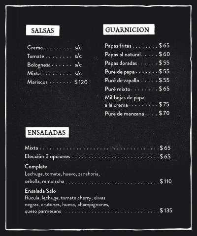 Salsas, guarniciones y ensaladas