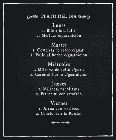 Platos del da