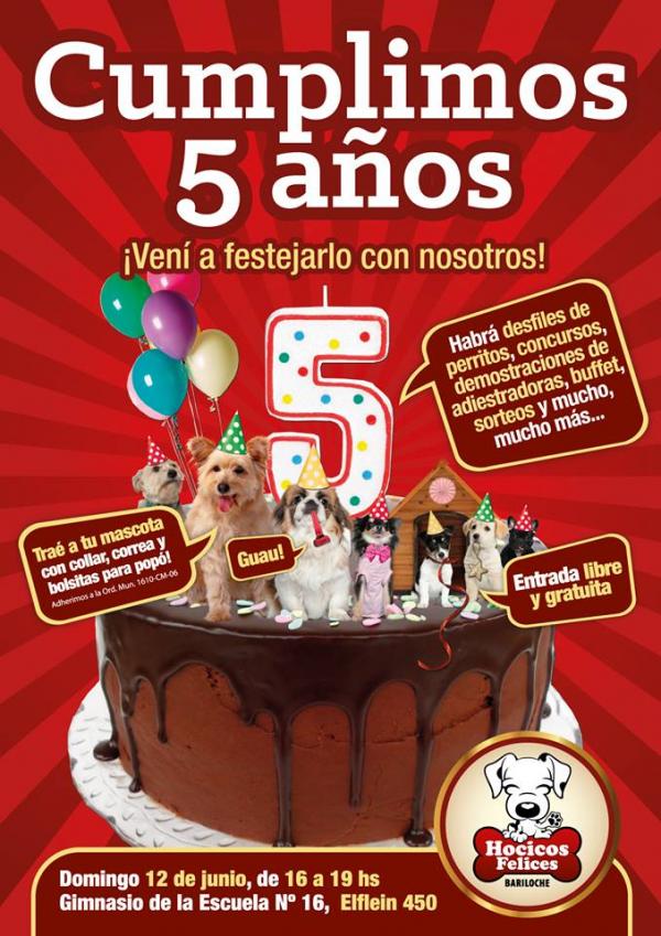 &iexcl;5TO ANIVERSARIO HOCICOS FELICES!