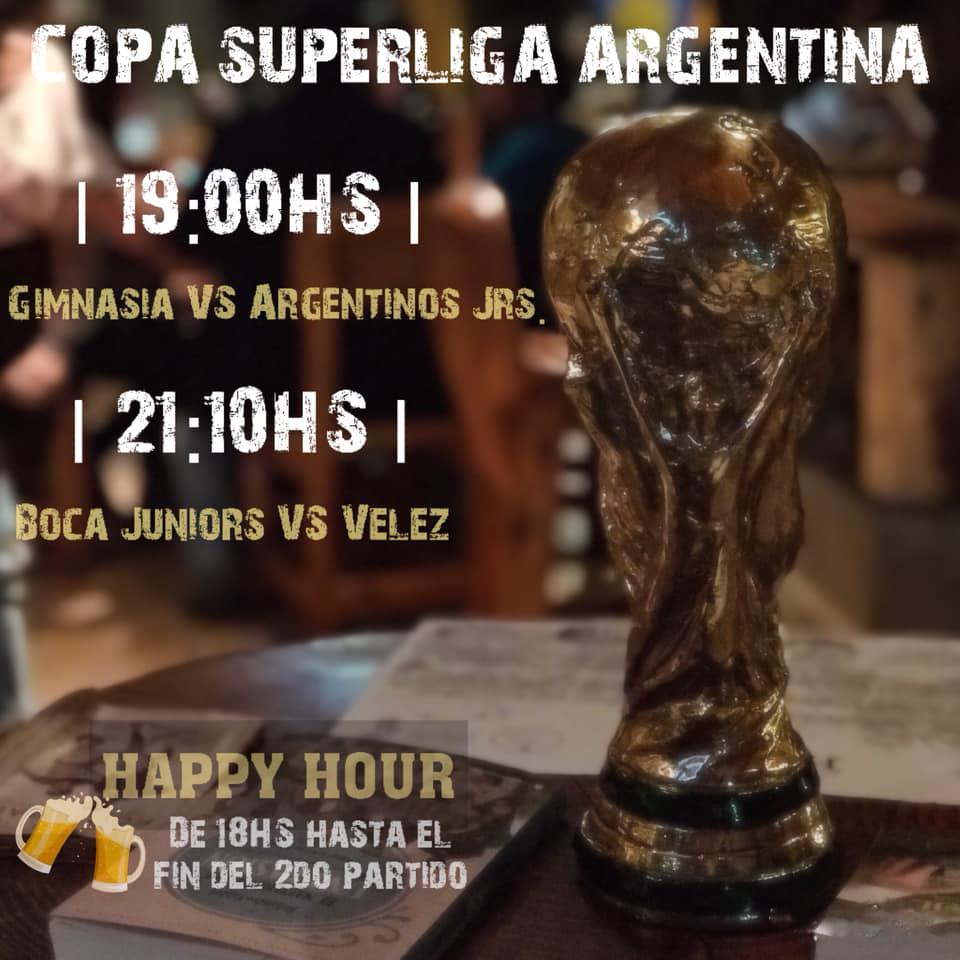 Hoy Copa Superliga y Happy Hour en Hutton Beer