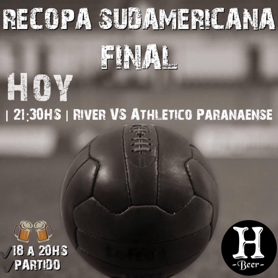 Hoy Copa Sudamercana FINAL y Happy Hour en Hutton Beer