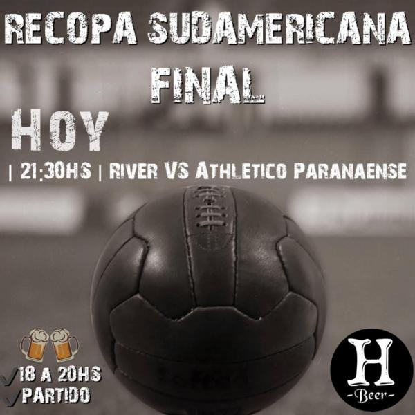 Hoy Copa Sudamercana FINAL y Happy Hour en Hutton Beer