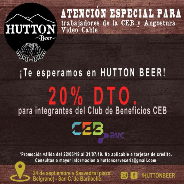 Atenci&oacute;n trabajadores de la CEB y AVC: Descuento Especial en Hutton Beer