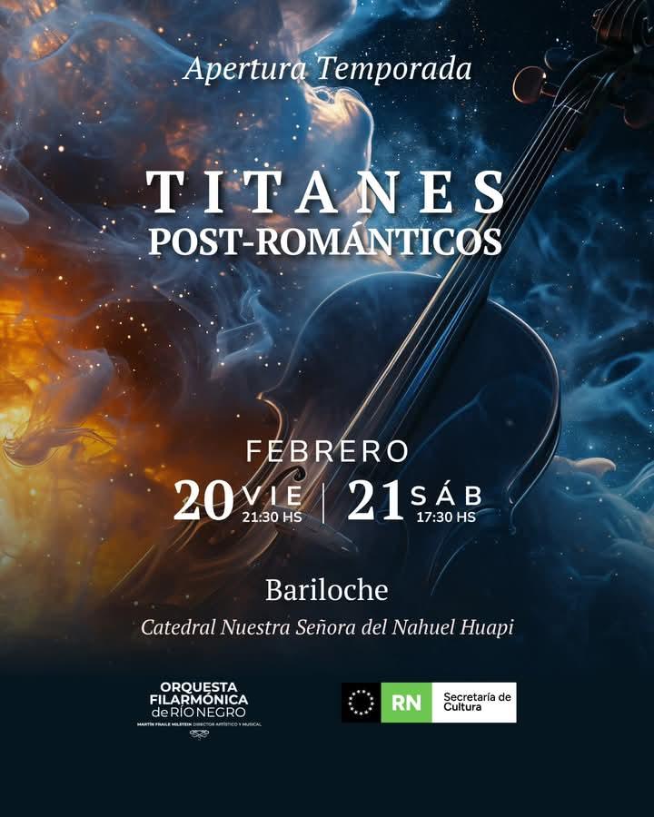 La Filarm&oacute;nica INICIA su TEMPORADA 2026 en San Carlos de Bariloche