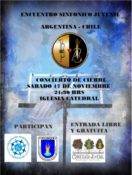 Encuentro juvenil sinf&oacute;nico Argentina - Chile: Concierto de cierre